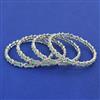 American Diamond Classic Bangles with Rhodium Plating