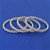 American Diamond Classic Bangles with Rhodium Plating