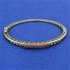 American Diamond Openable kada with Mehndi Plating