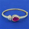 American Diamond Openable kada with 2 Tone Plating