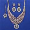 American Diamond Bridal Necklace with Carat Plating