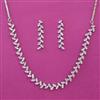 American Diamond Delicate Necklace with 2 Tone Plating
