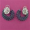American Diamond Classic Earring with Rhodium Plating