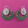American Diamond Classic Earring with Rhodium Plating