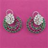 American Diamond Classic Earring with Rhodium Plating