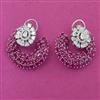 American Diamond Classic Earring with Rhodium Plating