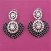 American Diamond Classic Earring with Rhodium Plating