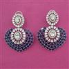 American Diamond Classic Earring with Rhodium Plating