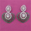 American Diamond Classic Earring with Rhodium Plating