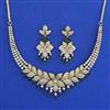 American Diamond Classic Necklace with Mehndi Plating