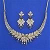 American Diamond Classic Necklace with Mehndi Plating