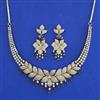 American Diamond Classic Necklace with Mehndi Plating