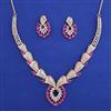 American Diamond Classic Necklace with Carat Plating