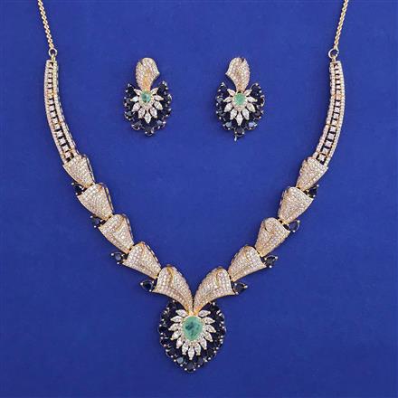 American Diamond Classic Necklace with Carat Plating