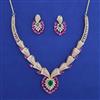 American Diamond Classic Necklace with Carat Plating