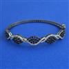 American Diamond Openable kada with Black Plating
