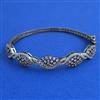 American Diamond Openable kada with Black Plating