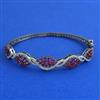 American Diamond Openable kada with Black Plating
