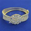 American Diamond Openable kada with 2 Tone Plating