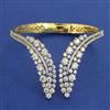 American Diamond Classic Kada with Rhodium Plating 2 Tone Plating