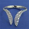 American Diamond Classic Kada with Rhodium Plating 2 Tone Plating