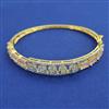 American Diamond Openable kada with 2 Tone Plating