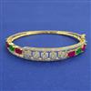 American Diamond Openable kada with 2 Tone Plating