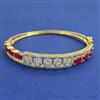 American Diamond Openable kada with 2 Tone Plating