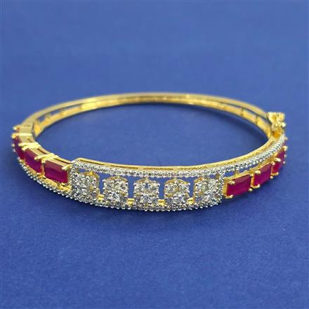 American Diamond Openable kada with 2 Tone Plating