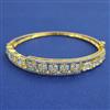 American Diamond Openable kada with 2 Tone Plating