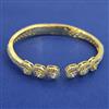 American Diamond Openable kada with Rhodium Plating 2 Tone Plating Carat Plating