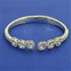 American Diamond Openable kada with Rhodium Plating 2 Tone Plating Carat Plating
