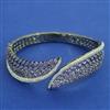 American Diamond Openable kada with Black Plating