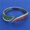 American Diamond Openable kada with Black Plating