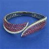 American Diamond Openable kada with Black Plating