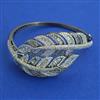 American Diamond Openable kada with Rhodium Plating 2 Tone Plating