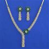 American Diamond Classic Necklace with 2 Tone Plating
