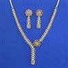 American Diamond Classic Necklace with 2 Tone Plating