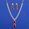 American Diamond Classic Necklace with Carat Plating