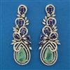 American Diamond Long Earring with Carat Plating