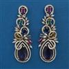 American Diamond Long Earring with Carat Plating