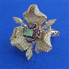 American Diamond Adjustable Ring with Carat Plating