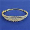 American Diamond Openable kada with Rhodium Plating 2 Tone Plating Carat Plating