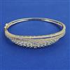 American Diamond Openable kada with Rhodium Plating 2 Tone Plating Carat Plating