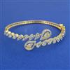 American Diamond Openable kada with Rhodium Plating 2 Tone Plating Mehndi Plating