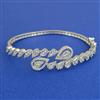 American Diamond Openable kada with Rhodium Plating 2 Tone Plating Mehndi Plating