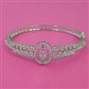 American Diamond Openable kada with Rhodium Plating 2 Tone Plating Mehndi Plating