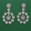 American Diamond Classic Earring with Rhodium Plating 2 Tone Plating Mehndi Plating