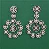 American Diamond Classic Earring with Rhodium Plating 2 Tone Plating Mehndi Plating