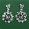 American Diamond Classic Earring with Rhodium Plating 2 Tone Plating Mehndi Plating